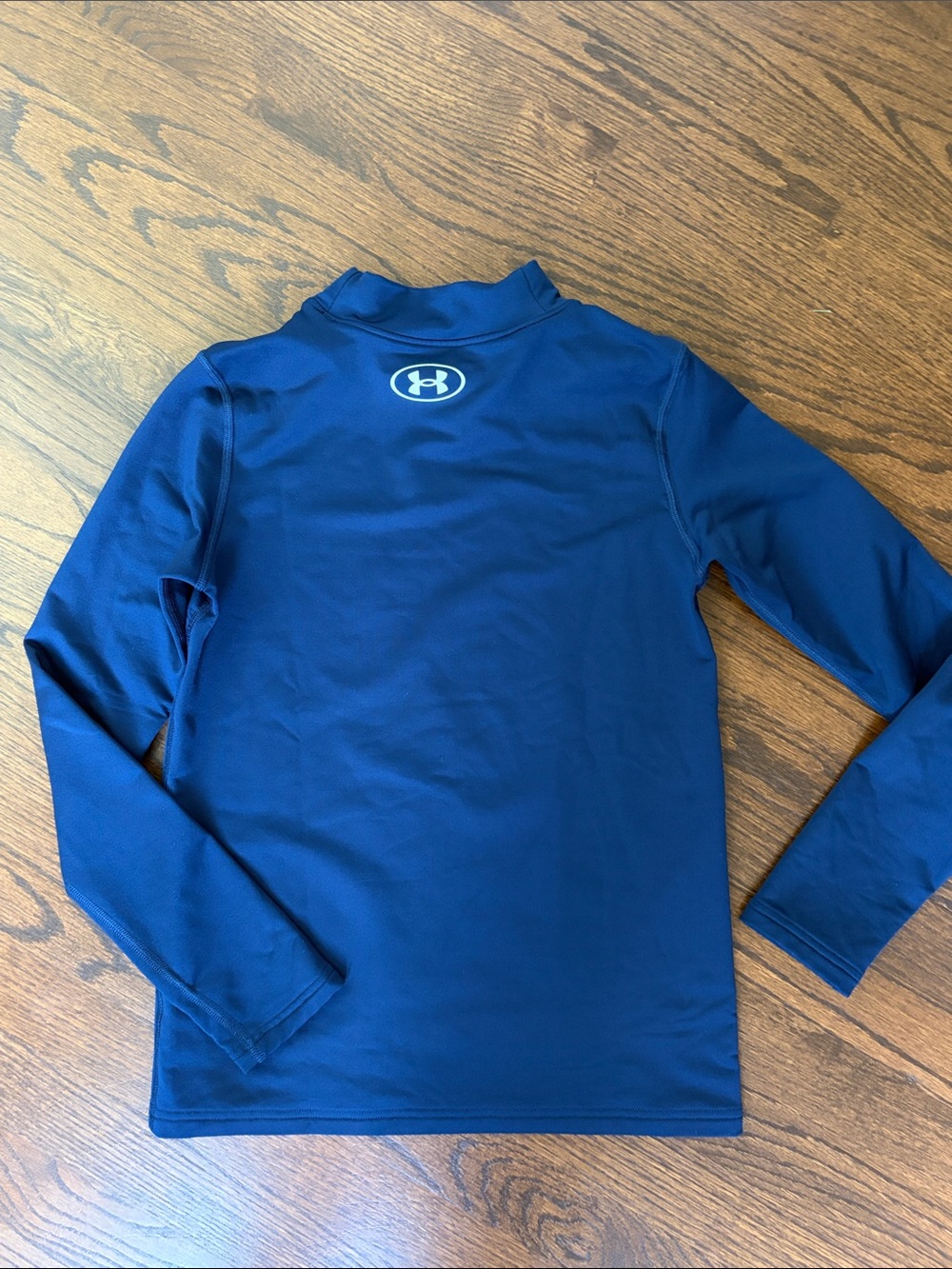 Under Armour Boys' Navy Blue Long Sleeve Performance Top - Picture 3 of 5